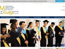 Tablet Screenshot of itm-college.eu